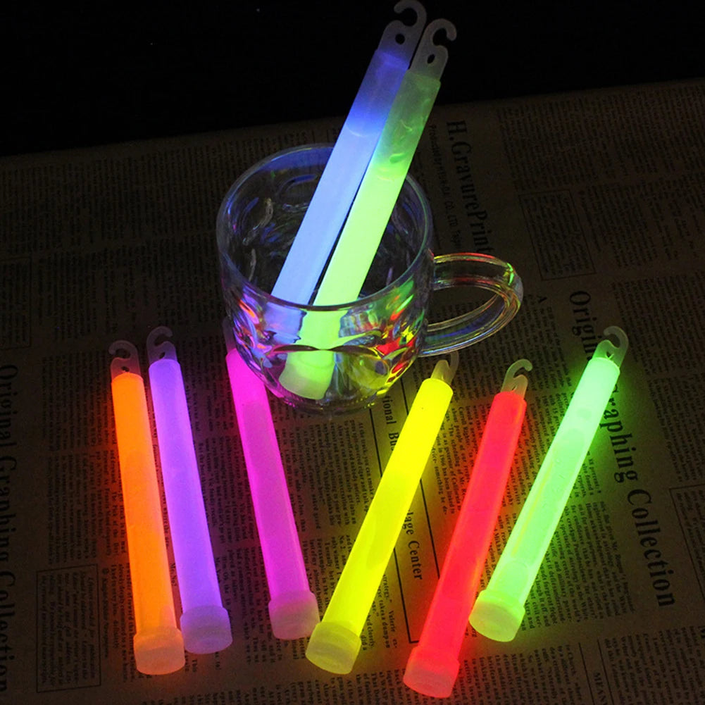 VKTECH 10 Pack Glow Light Sticks For Outdoor Survival Emergency