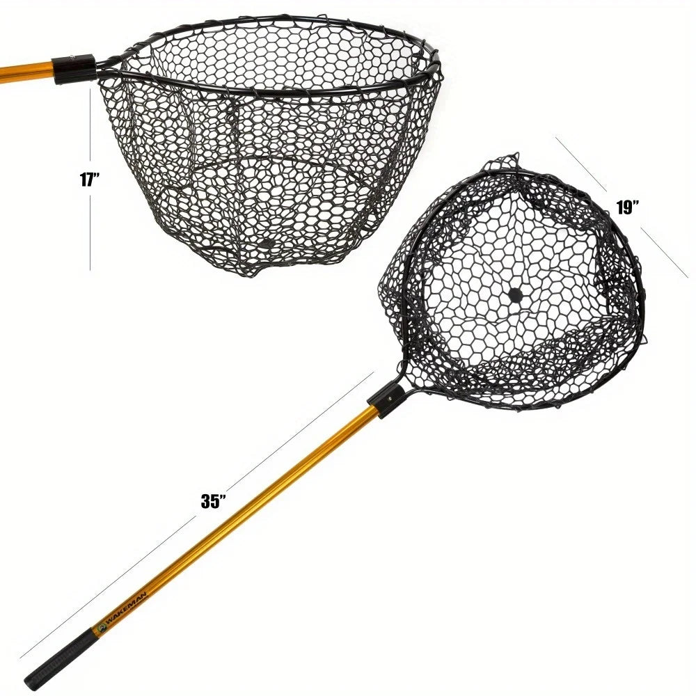 Hign-concerned Retractable Landing Net with Telescopic Pole
