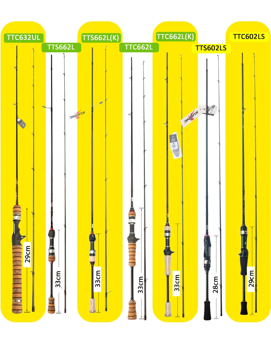 Kuying Carbon Fishing Rod Lure Cast Spinning River Stream