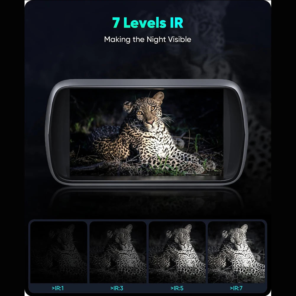 Digital Night Vision Binoculars With Infrared Illuminator Video Recording 8X Zoom Digital 36MP Night Vision Goggles Surveillance