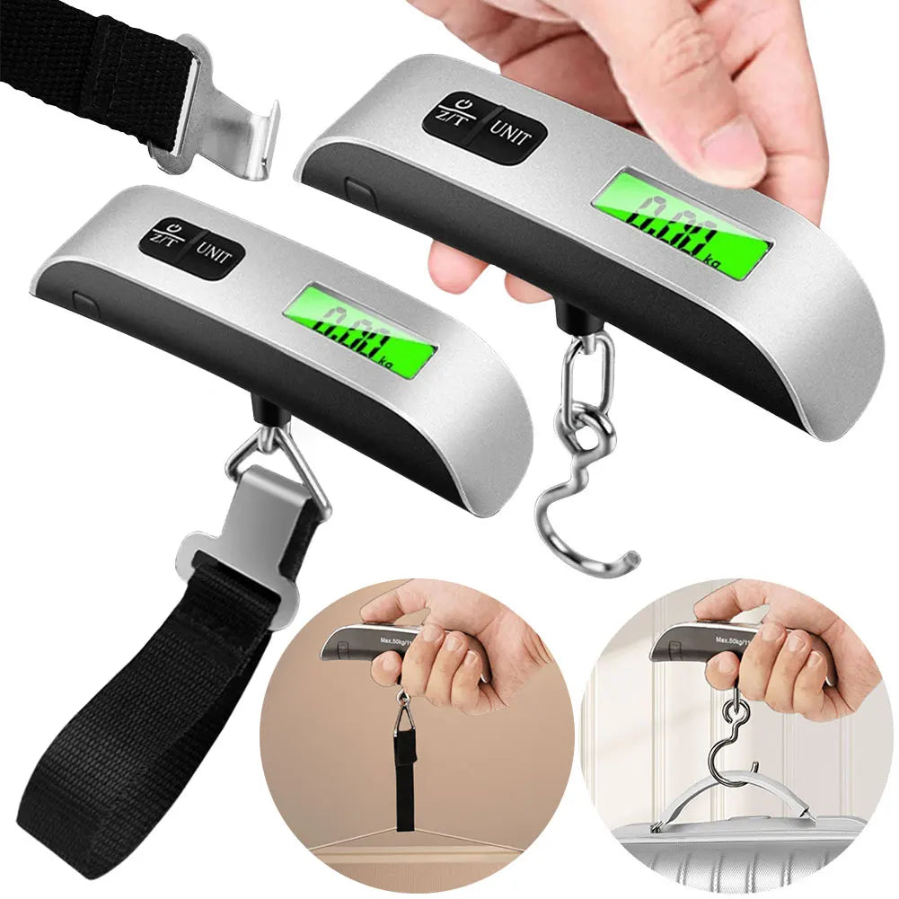 Shunmaii Portable Digital Luggage Scale 50kg LCD Display Travel