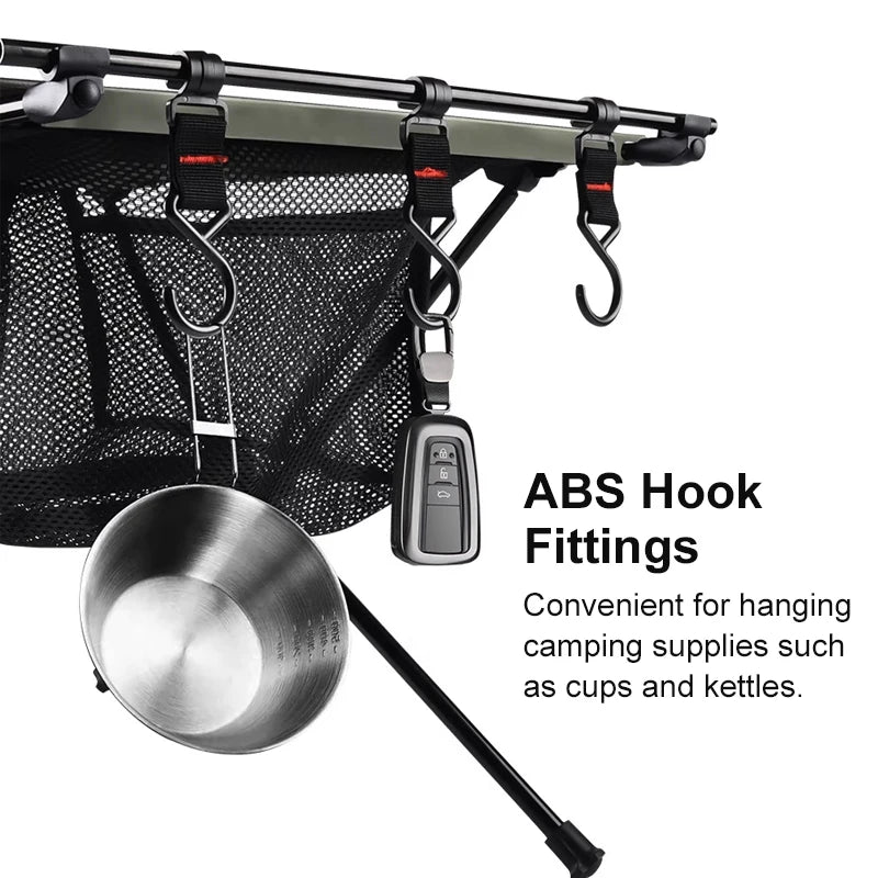 WESTTUNE Folding Camping Table Aluminum Lightweight Portable Table With Storage