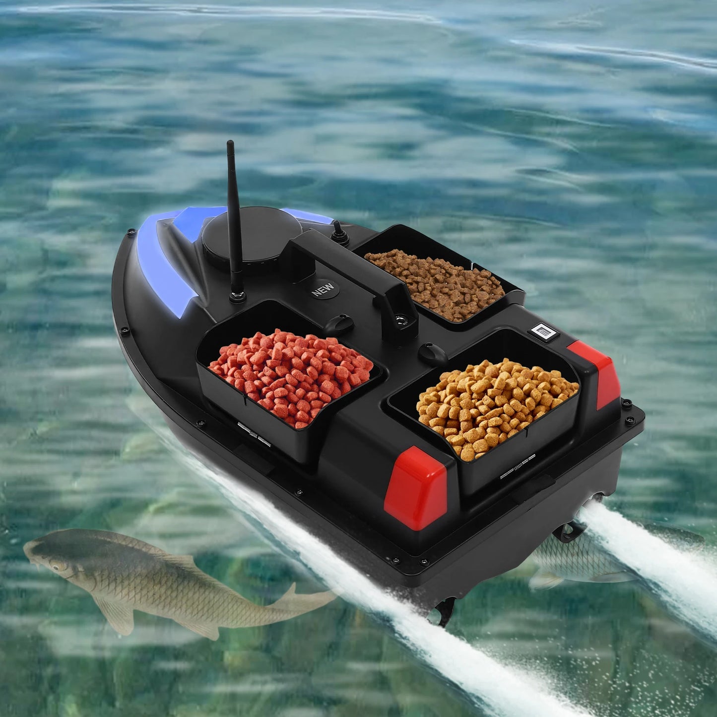 Hign Concerned RC Fishing Bait Boat With AdvancedDepthMeasurement Sounder GPSNavigator