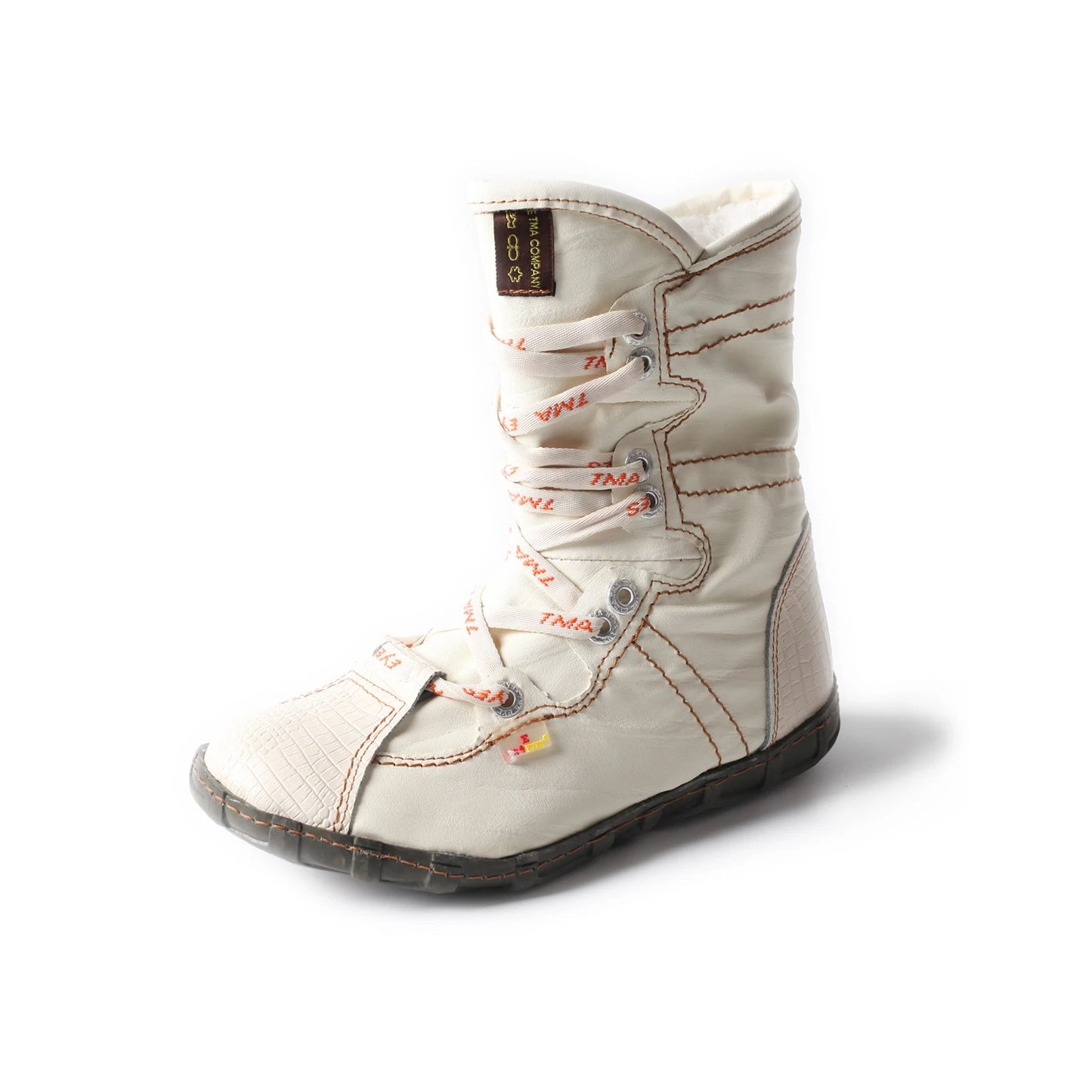 TMA EYES Snake Embossed Leather PU Ankle Boots Women