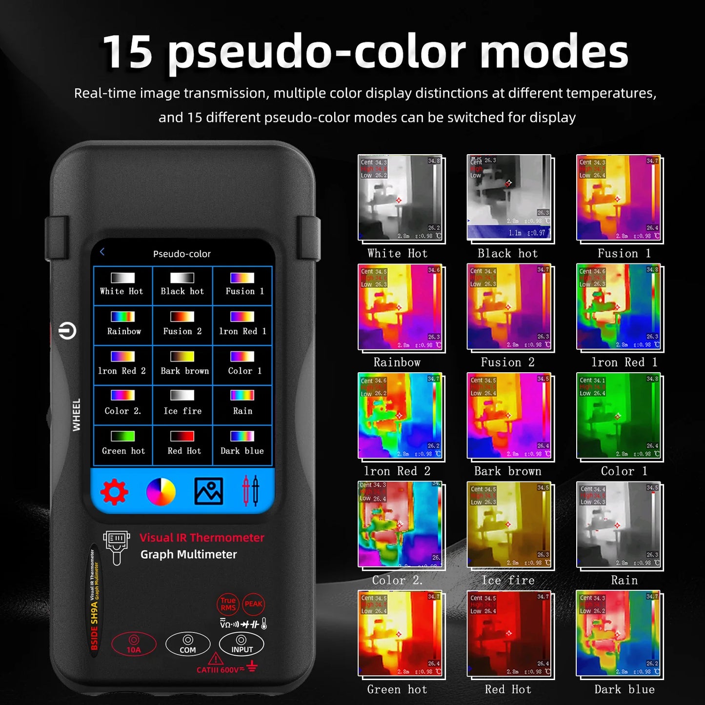 BSIDE Touchscreen Thermal Imager Multimeter 320x240 Resolution