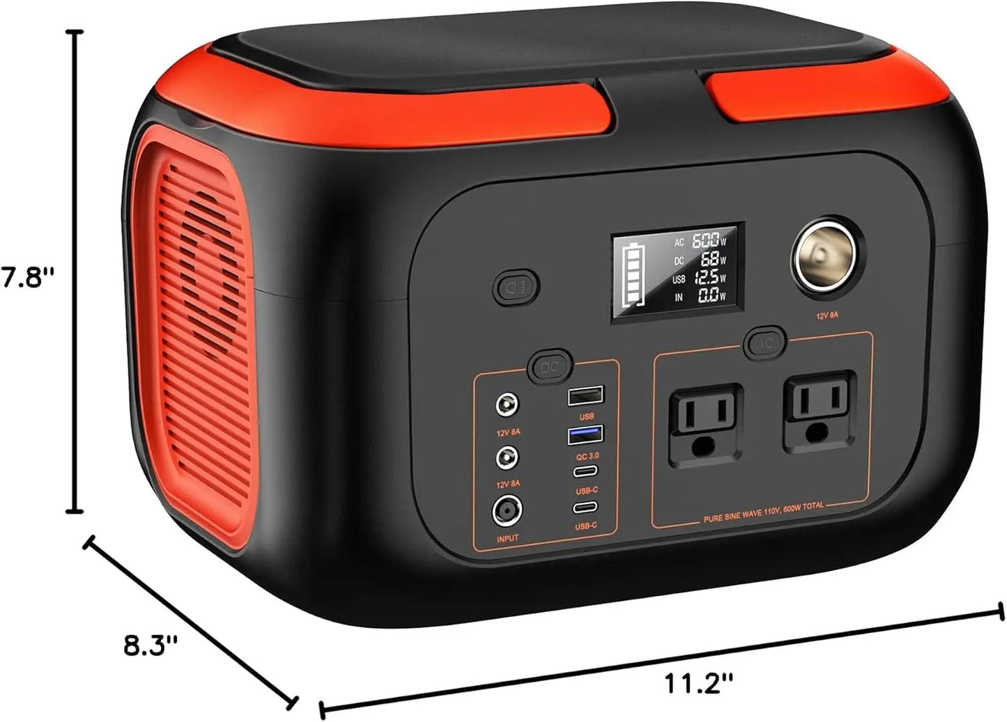 SinKeu Portable Power Station 600W 300W 200W 120W Solar Generator