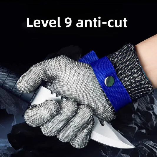 Craft of Weaving Stainless Steel Cut Resistant Gloves For Butcher Safety