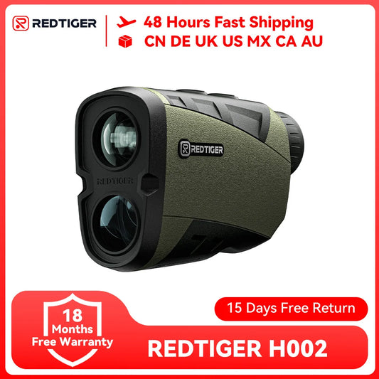 REDTIGER H002 Range Finder for Hunting, 1600 Yards Laser Rangefinder, 7X Magnification, Accurate on Angle&Speed Measure