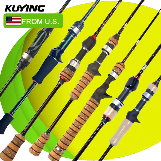 Kuying Carbon Fishing Rod Lure Cast Spinning River Stream