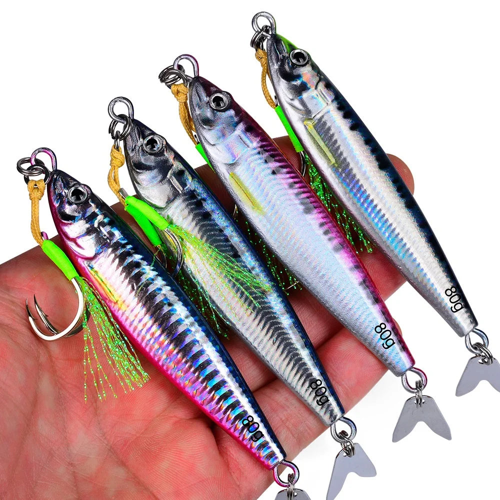 Fast Sinking 3D Printed Metal Jig Lure For Saltwater Fishing