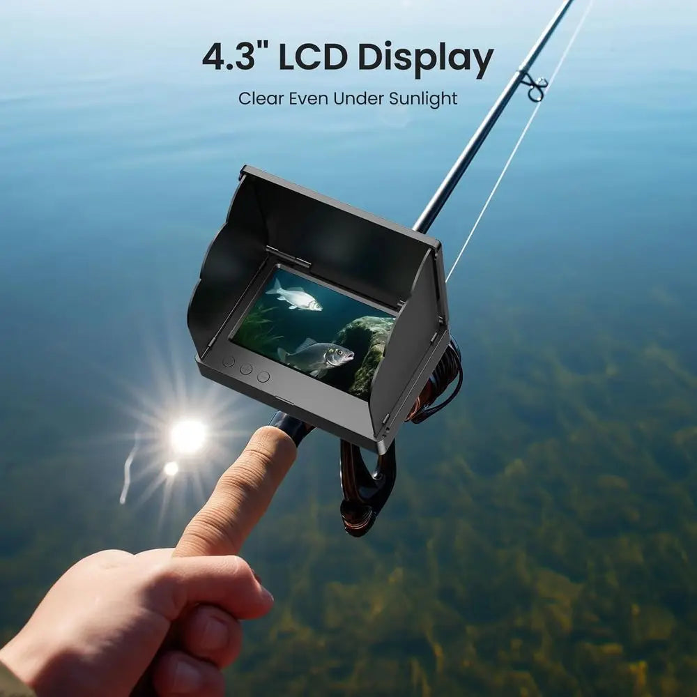 Underwater Fishing Camera 4.3 Inch LCD Night Vision 5000mAh Battery