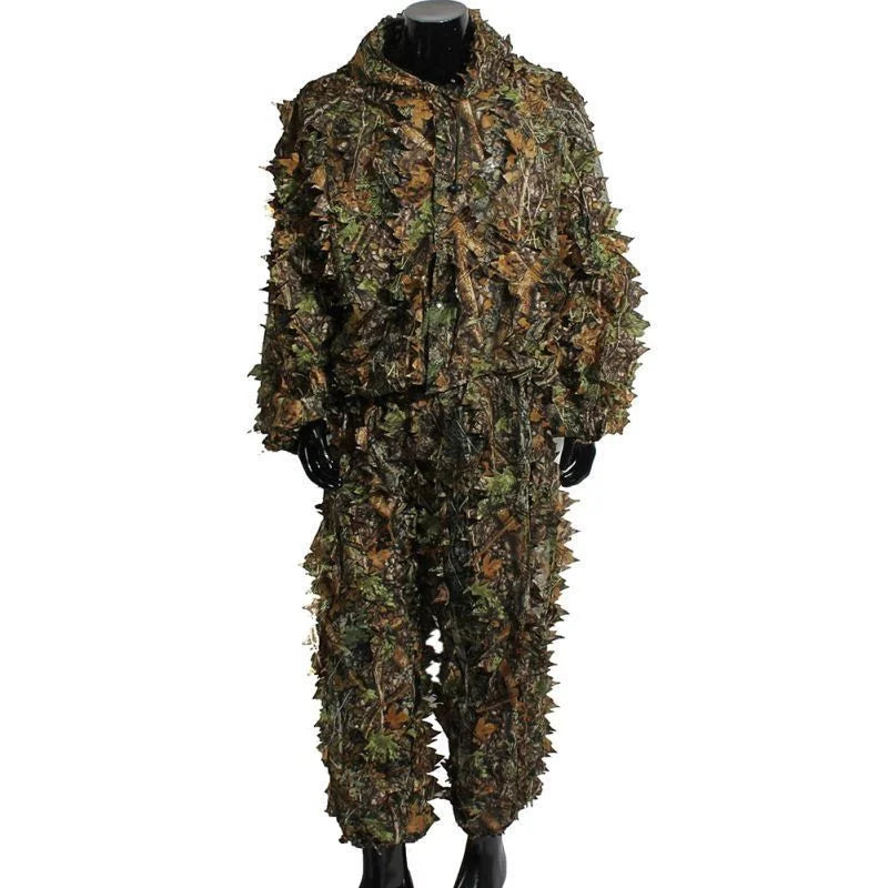 Hubei 3D Ghillie Suit Leafy Camouflage Clothing Set