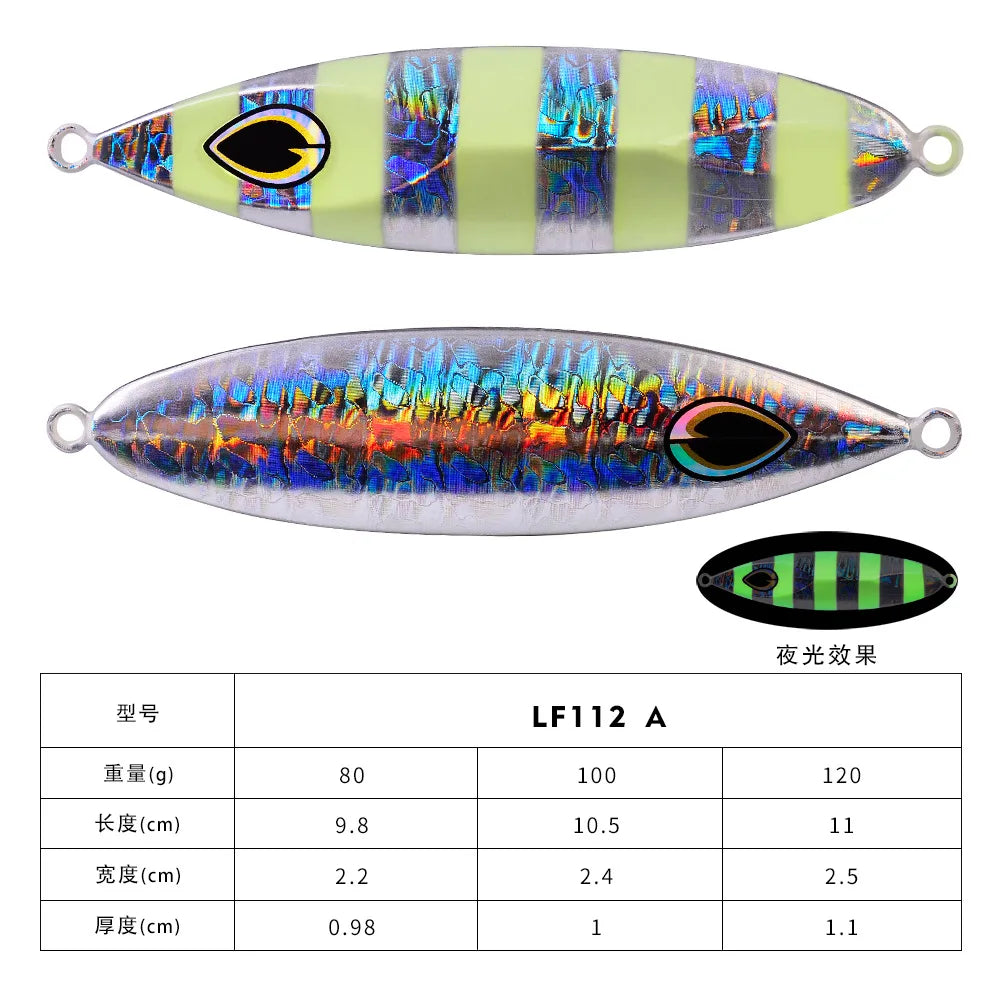 LF112 Metal Jig Fishing Lure For Saltwater Offshore Tackle