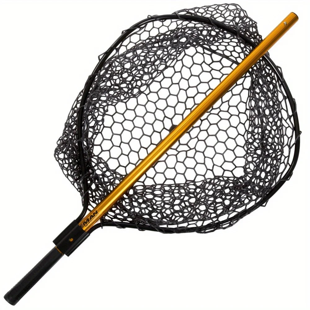 Hign-concerned Retractable Landing Net with Telescopic Pole