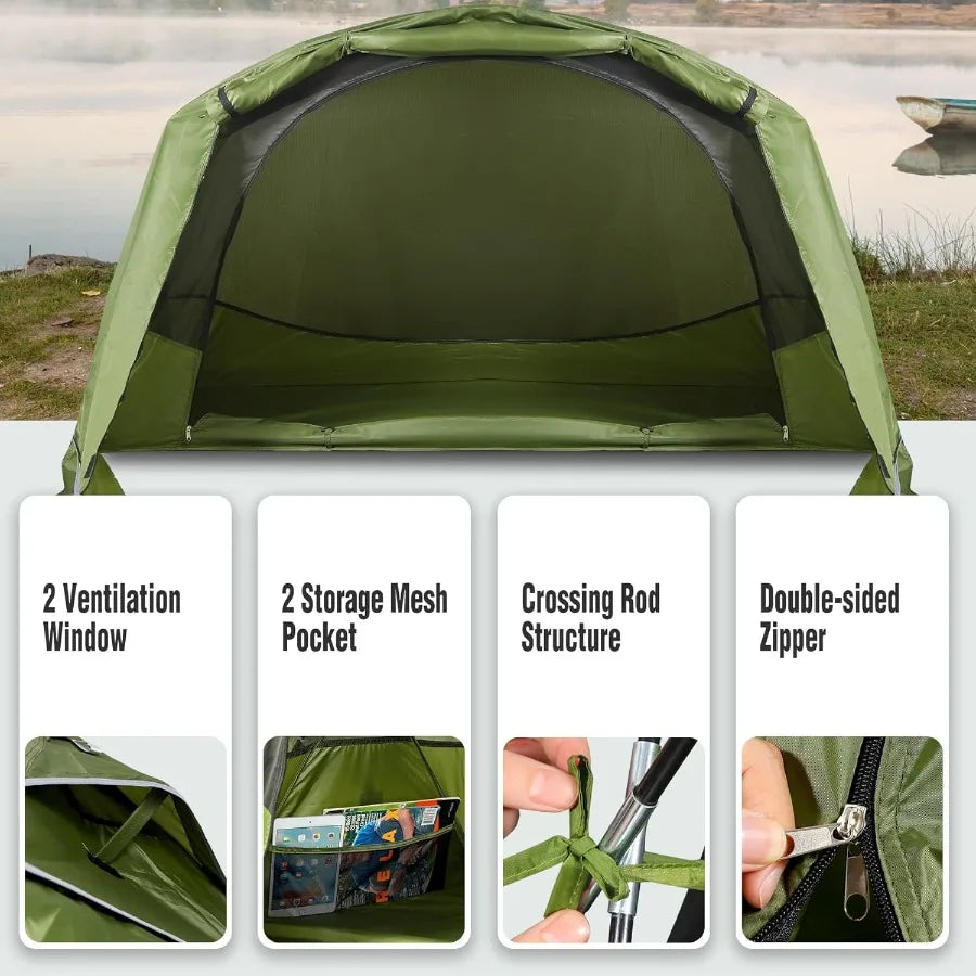 Building Multifunctional Camp Cot Tent For Portable Camping
