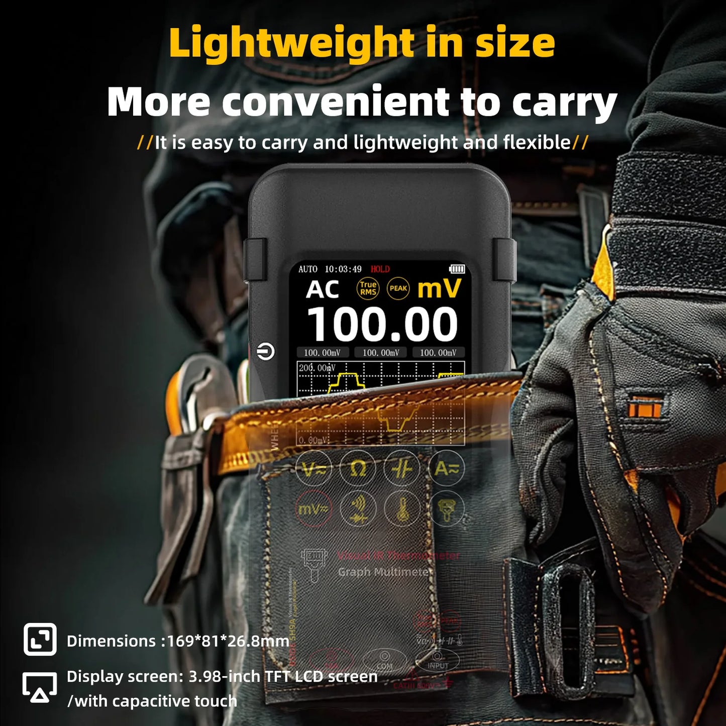 BSIDE Touchscreen Thermal Imager Multimeter 320x240 Resolution