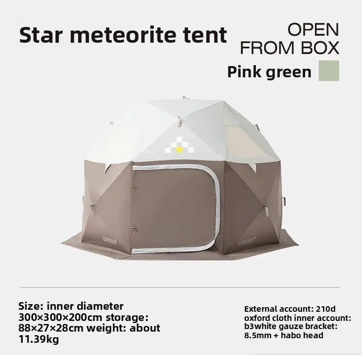 LUING BOX Outdoor Dome Tent With Automatic Opening Spherical Folding