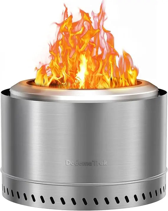 Portable Outdoor Stainless Steel Smokeless Wood Burning Fire Pit