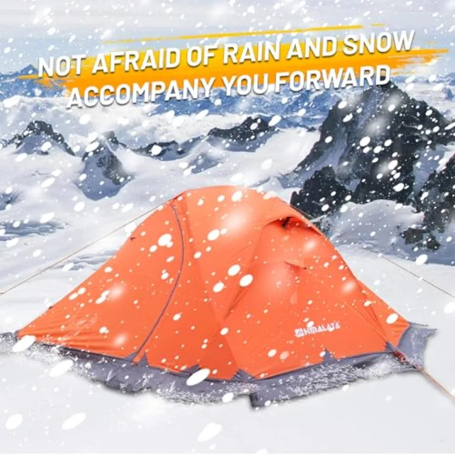 Building 4 Season Winter Tent With Aluminum Poles Waterproof PU8000