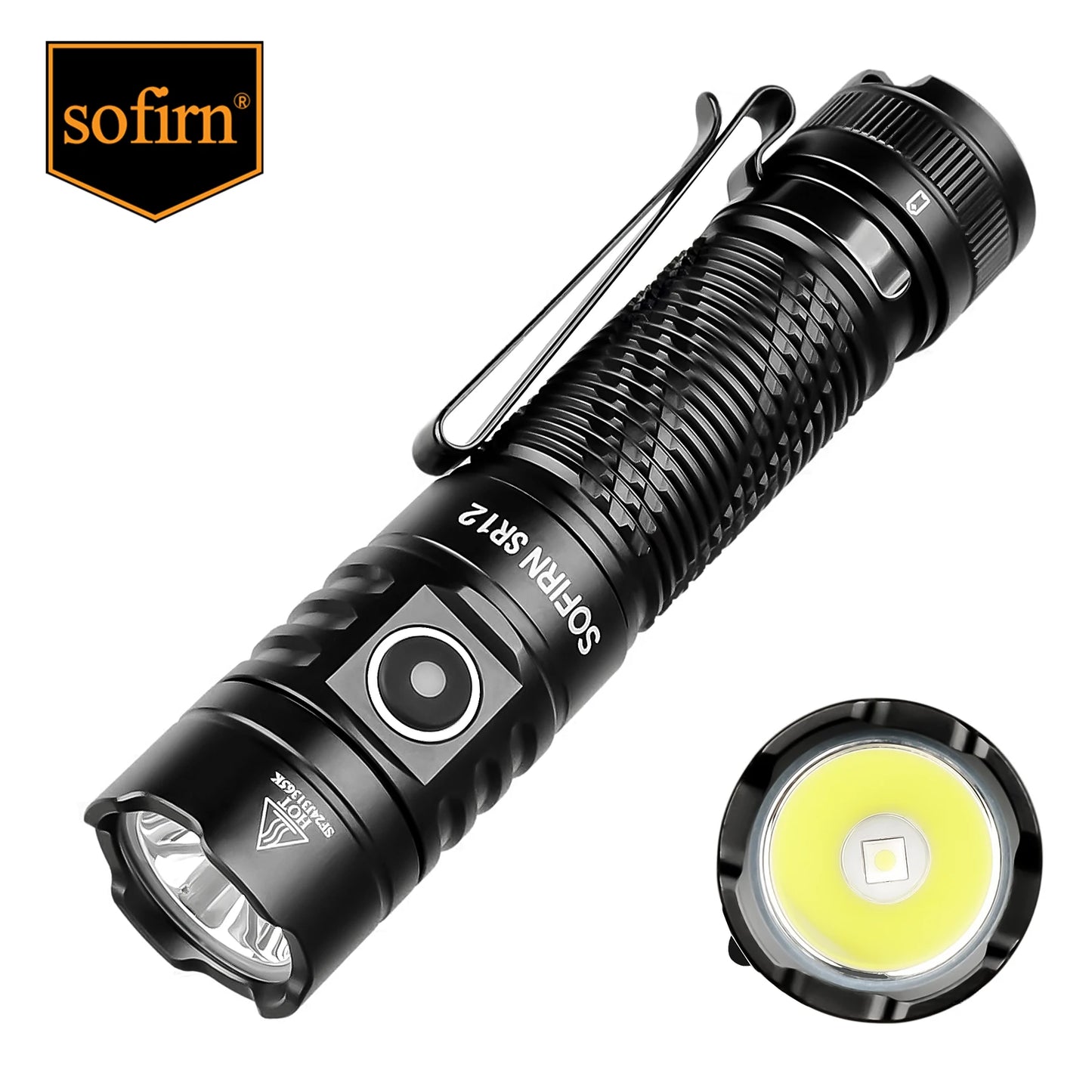 Sofirn SR12 EDC Flashlight 1450LM LED USB C Rechargeable IP68