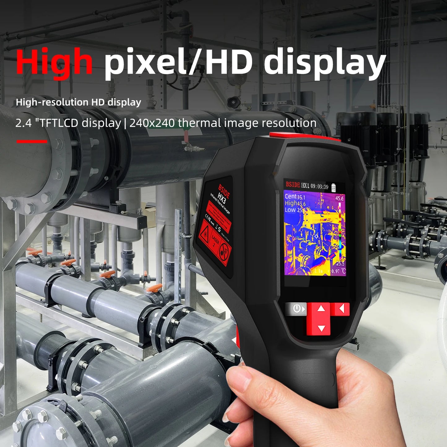 BSIDE Smart Portable Thermal Imager With 15 Color Palettes