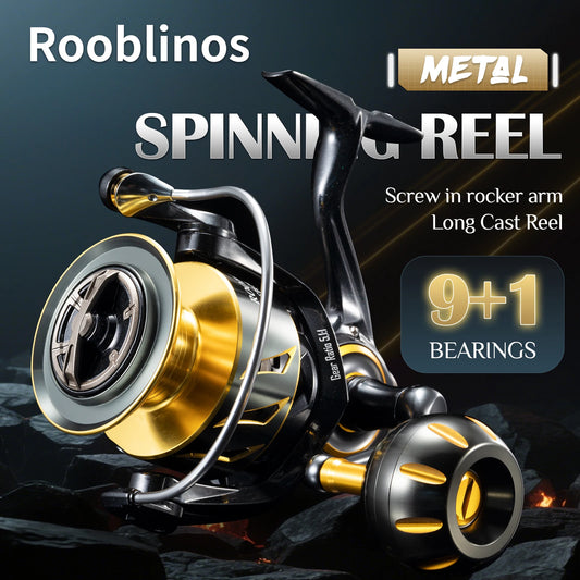 Rooblinos SW Ultralight Saltwater Spinning Reel Nine Plus One Bearings