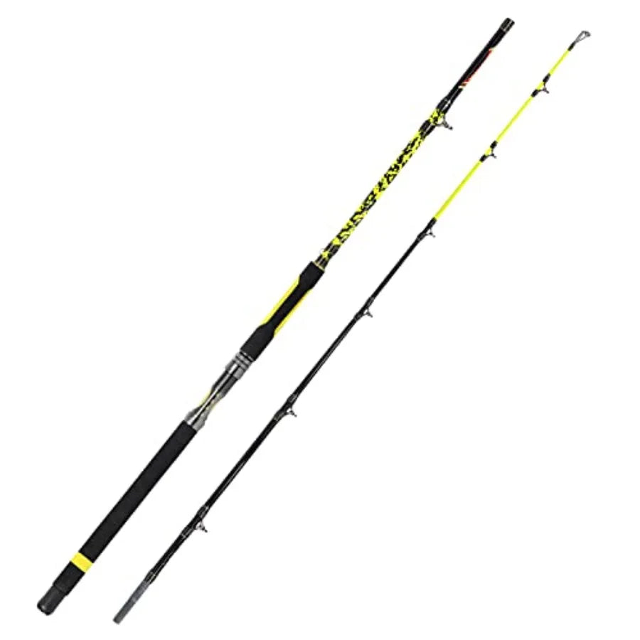 Stainless Steel Catfish Fishing Rod Portable Travel Heavy Duty Pole
