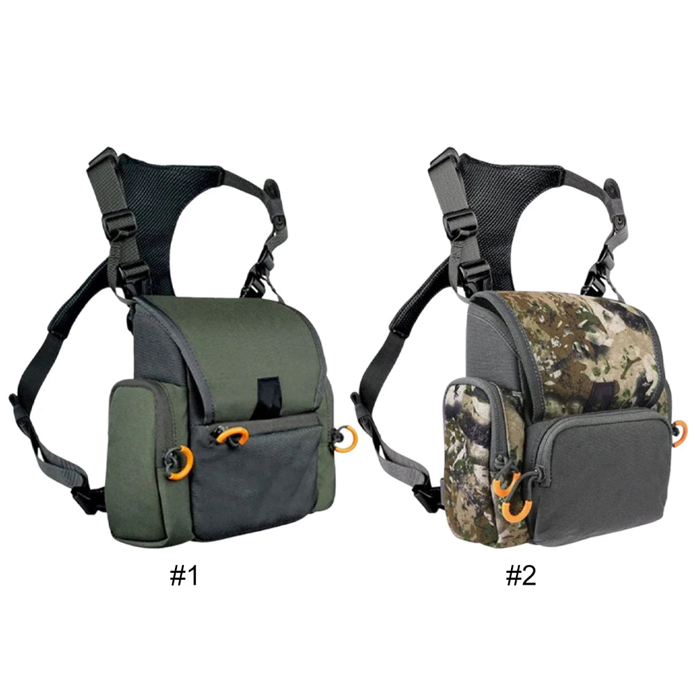 APWIKOGERE Binocular Harness Chest Pack With Rangefinder Pouch Rain Cover