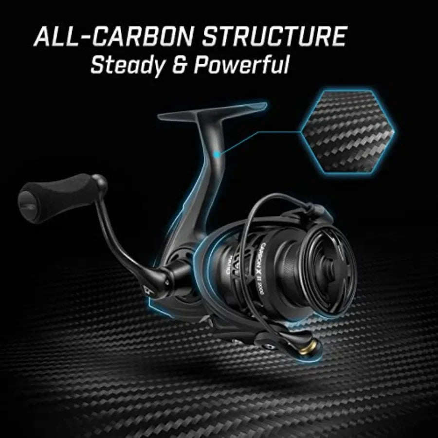 Carbon X II Spinning Reels With Carbon Frame And Drag