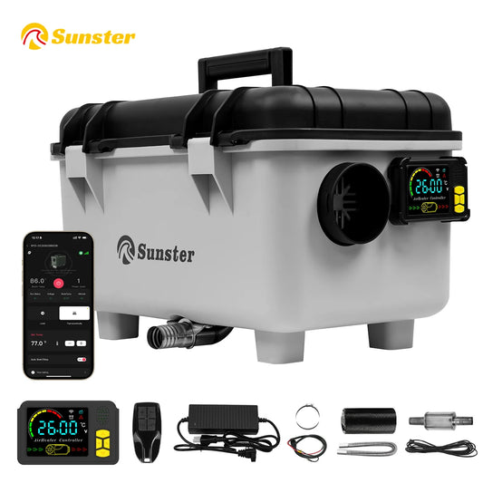 Sunster 8kW Portable Diesel Car Heater With LCD Bluetooth Remote