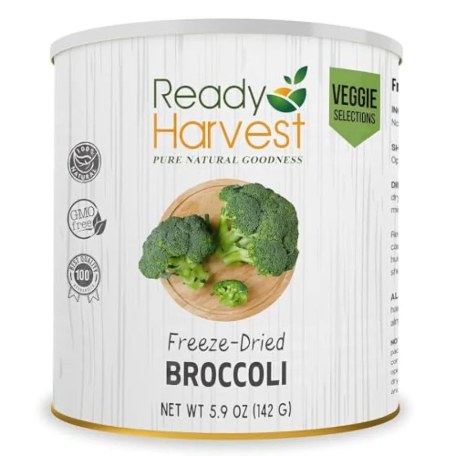 Freeze Dried Broccoli Florets Emergency Food For Long Term Storage