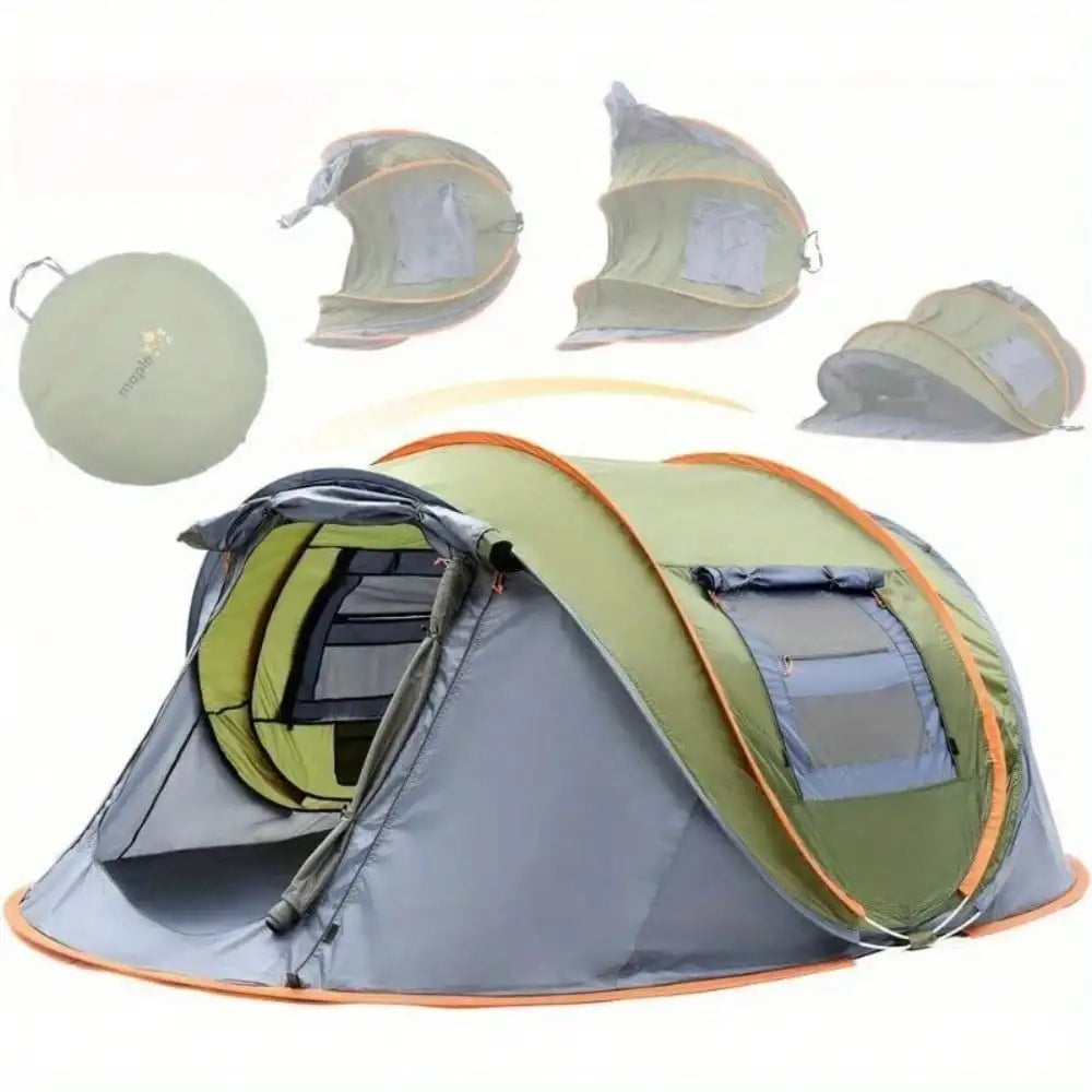 Building Quick Pop Up Tent With Two Doors Waterproof