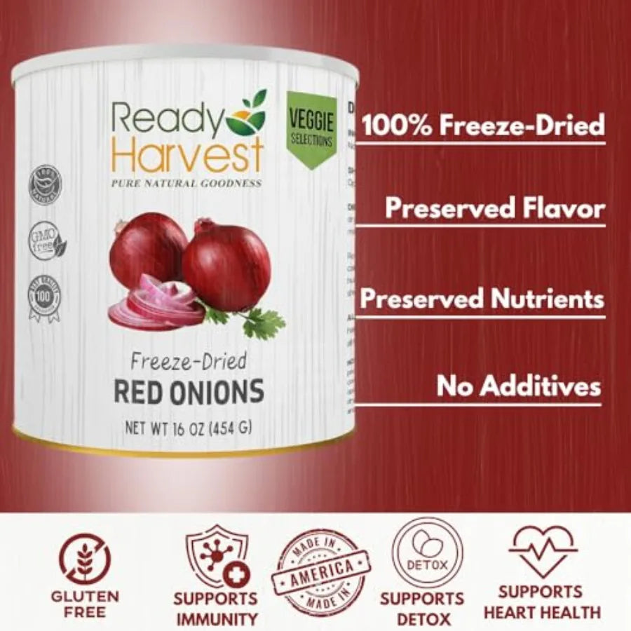 Freeze Dried Red Onions For Emergency Canned Vegetables