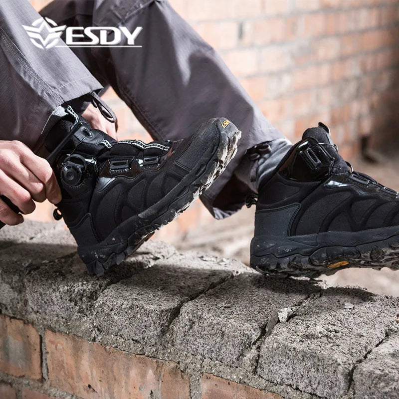KOLINLOVCN Men Waterproof Winter Hiking Boots