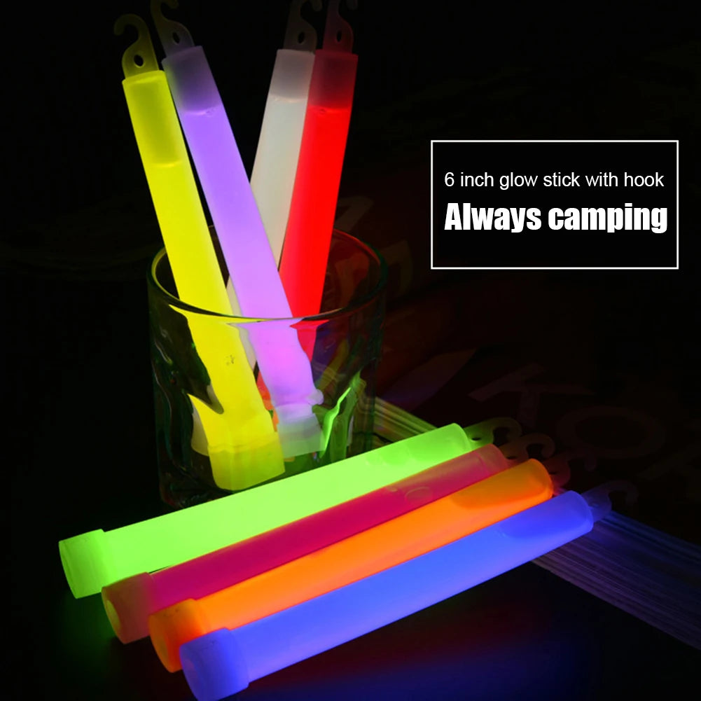 VKTECH 10 Pack Glow Light Sticks For Outdoor Survival Emergency