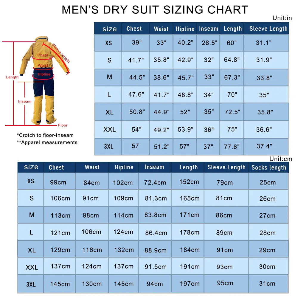 Seakirin Front Entry Waterproof Drysuit With Detachable Hood
