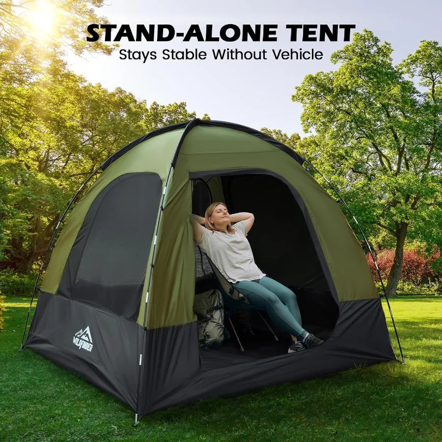 SUV Tent Rectangle Car Tent For Family Waterproof Windproof Camping
