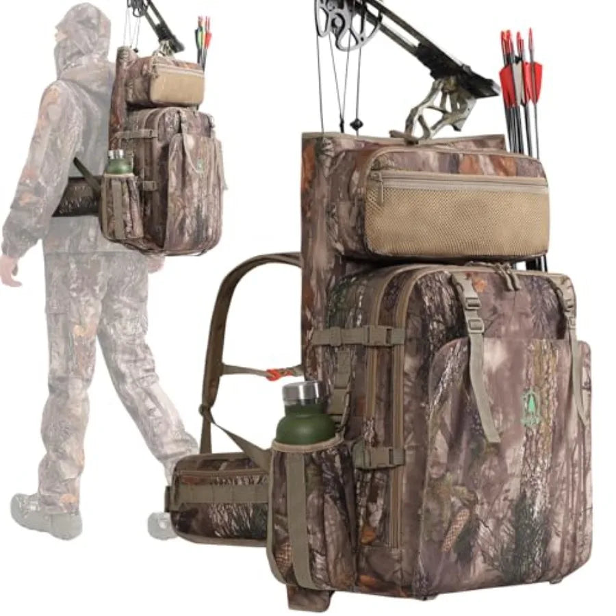 High-Concerned Bow Hunting Backpack 3.0 Saddle Camo With Bow Holder