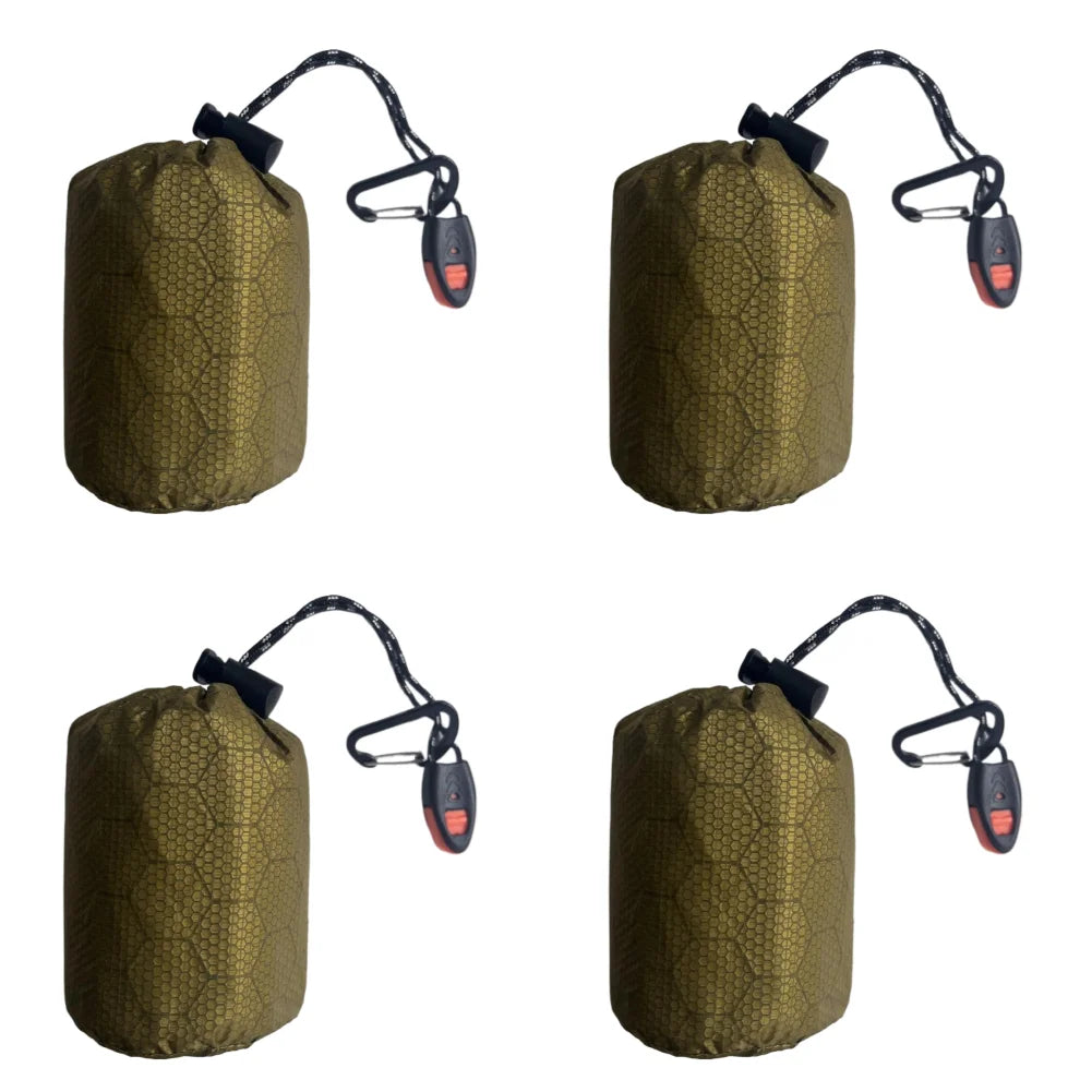 Shunmaii Waterproof Thermal Emergency Sleeping Bag Bivy Sack For Camping