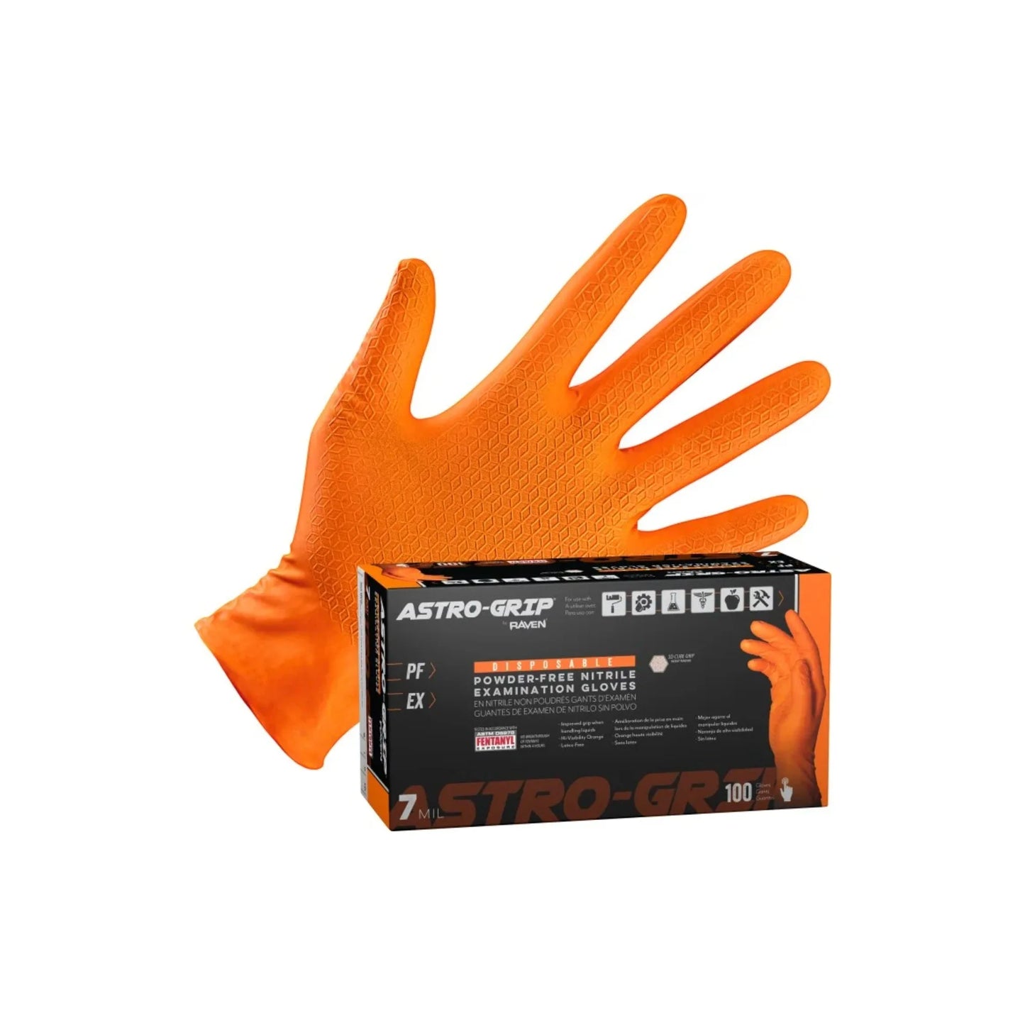 Nitrile Disposable Gloves Powder Free Non Latex Industrial Grade