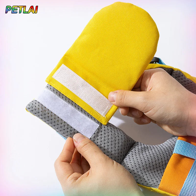 Dog Life Jacket Vest For Summer Swimming Super Buoyancy Polyester