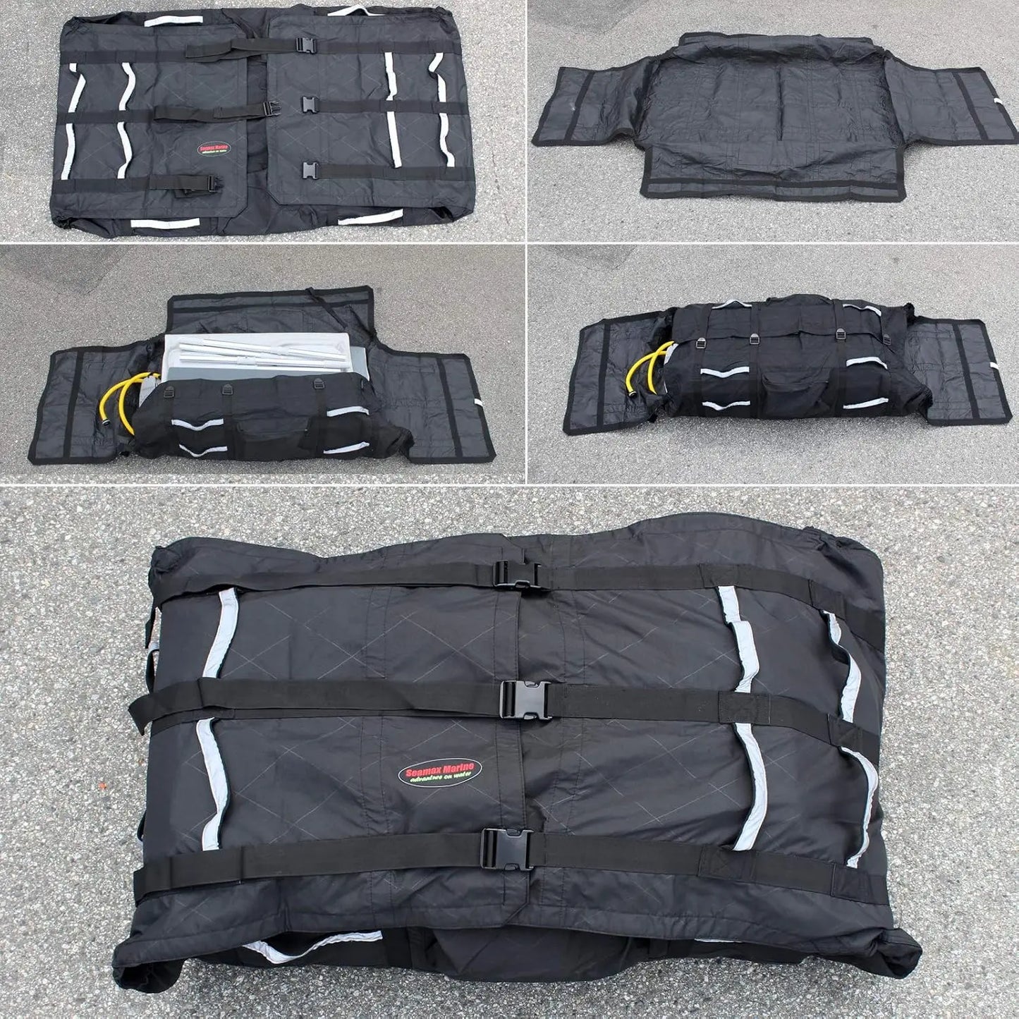 XMSJ Foldable Inflatable Boat Hull Storage Bag With Sunlitec Fabric