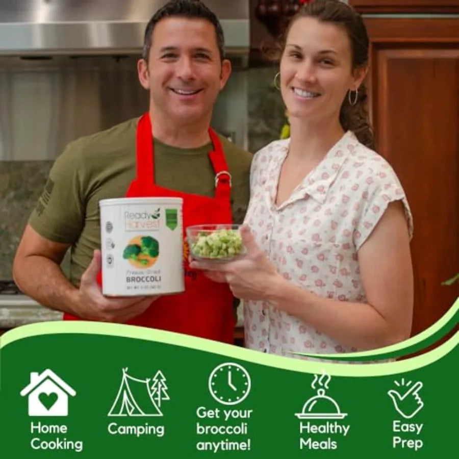 Freeze Dried Broccoli Florets Emergency Food For Long Term Storage