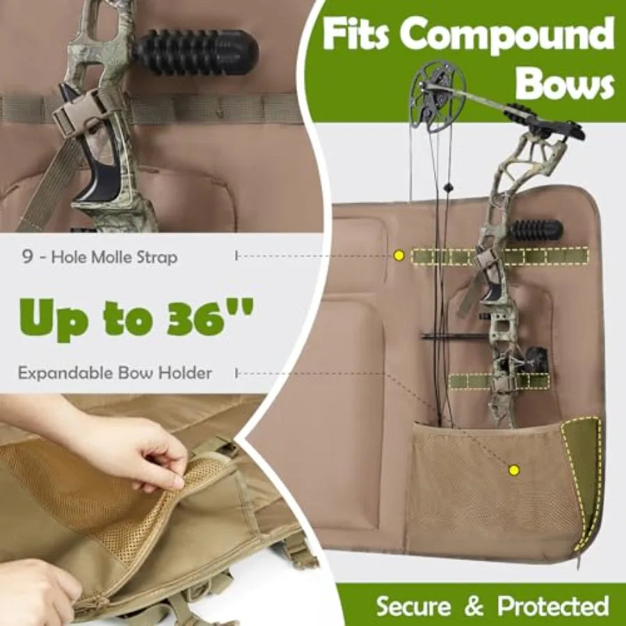 High-Concerned Bow Hunting Backpack 3.0 Saddle Camo With Bow Holder