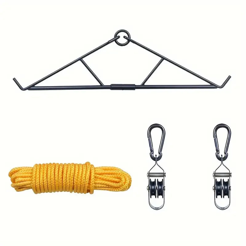 Deer Game Hoist Pulley Lift System With Gambrel Hunting Accessories