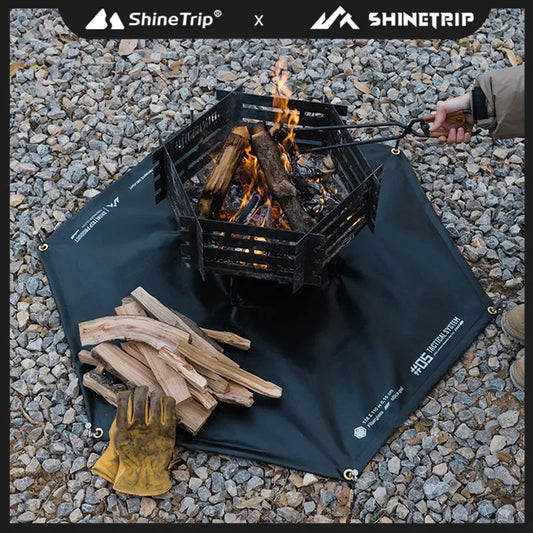 ShineTrip Tactical Wind Outdoor BBQ Insulation Fire Resistant Silicone Mat