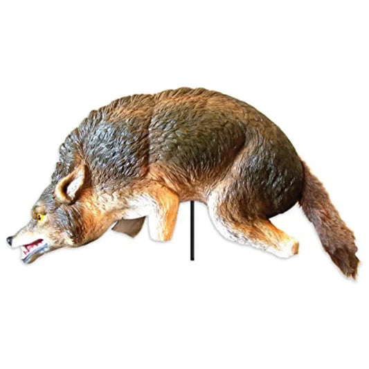 High Concerned Chemical 3D Coyote Decoy With Moving Tail And Realistic Markings