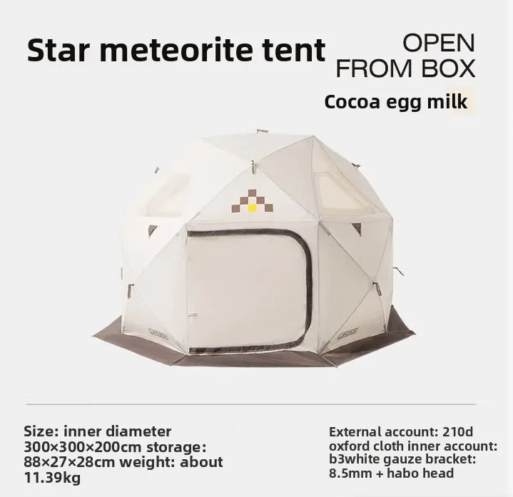 LUING BOX Outdoor Dome Tent With Automatic Opening Spherical Folding