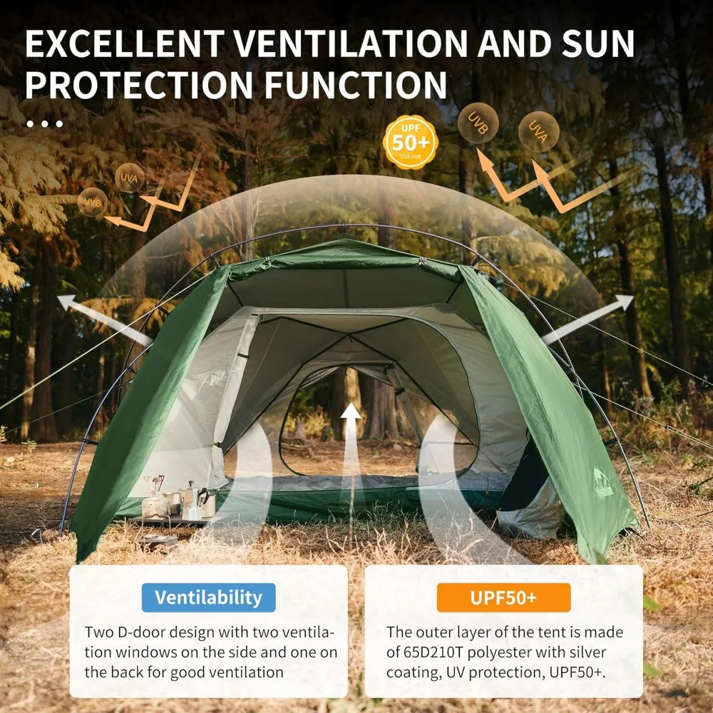 Naturehike Hillock Ultralight Two-Person Camping Tent with Vestibule