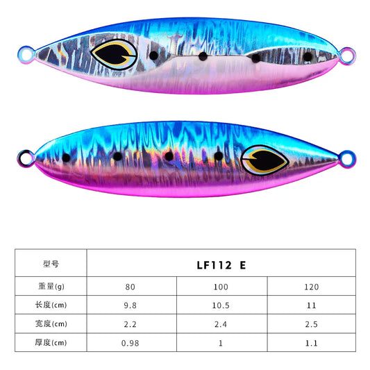 LF112 Metal Jig Fishing Lure For Saltwater Offshore Tackle